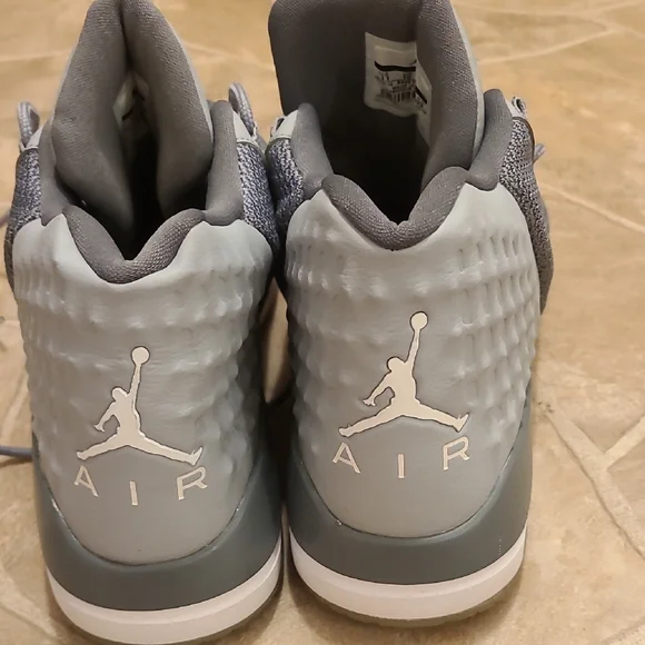Nike Air Jordan Gray Athletic Shoes - Picture 4 of 6